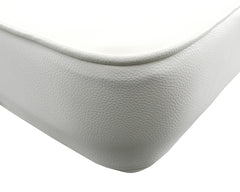 Seat Jump Seat Flip-Up w/Polished Hinge White