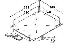 Seat Swivel Slide Extra Wide 265x338