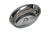 Sink S/S Oval 356x240x130mm