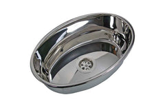 Sink S/S Oval 356x240x130mm
