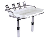 Bait Board S/S & 4xRod Holders