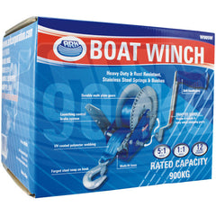 Trailer Winch 5:1/1:1 900kg 7.5m Strap