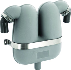 VETUS Exhaust gas separator with Ø 45 mm rotating connections and Ø 38 mm drain LGS4538