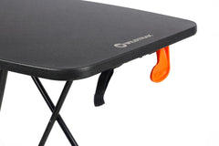 Utility Table, Compact, Lightweight, Blow Mould Resin, Adjustable Height, Folds Flat, Waterproof, Great for Camping Outdoors, 66x46x71cm