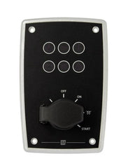 VETUS Aluminium engine panel type MPA10, 12 V, black MPA10