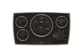 VETUS Aluminium engine panel, second generation, 24 V, 4 black instruments (0-4000 rpm) MPA34KBS4