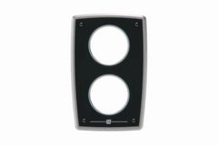 VETUS Aluminium engine panel, second generation, 24 V, 4 black instruments (0-4000 rpm) MPA34KBS4