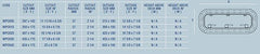 Vetus Maxwell PORTLIGHT CE-A3 407X162MM SLVA