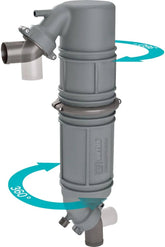 VETUS Rotatable muffler/gooseneck type NLPG, with rotating inlet and outlet for Ø 90 mm hose NLPG90