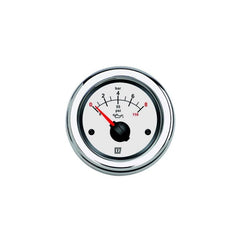 VETUS Oil pressure gauge, white, 12 / 24 V, (0-8 kg/cm2), cut-out size Ø 52 mm (excl. sensor) OILW