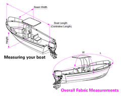 OceanSouth T-Top Boat Cover 8.4 - 8.7m
