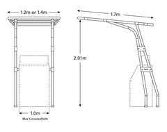 T-Top Signature 1.4mx1.7m Blue