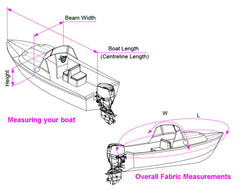 Cabin Cruiser Storage & Towing Cover 4.7m-5.0m