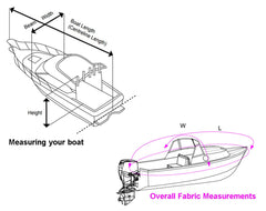 Jumbo Boat Storage & Towing Cover 5.8m - 6.4m