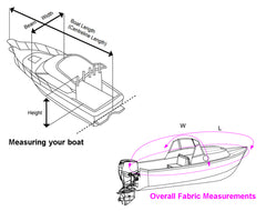 Jumbo Boat Storage & Towing Cover 5.2m - 5.8m