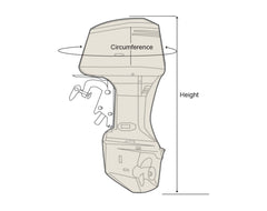 OceanSouth Full Outboard Cover 200-300hp Long Leg (30'')