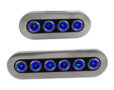 Switch Panel S/S Wproof On/Off Bl-LED 4-Btn