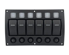 Switch Panel 6 Gang 12/24v