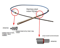 Steering Cable M90 MACH 9ft 2.77m