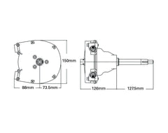 Steering Cable Kit T91 18ft 5.49m (*)