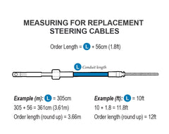 Steering Cable Kit T93ZT 15ft 4.57m (*)