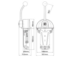 Control Top Mnt B301CR Single Lever