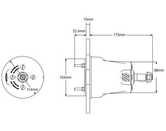 Helm Pump Front Mnt M-Drive UH32F