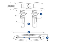 Cleat Push Pull S/S 150mm