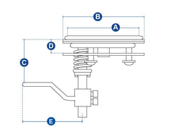 Flush Hatch Latch 90mm