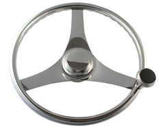 Steering Wheel S/S w/Knob 340mm