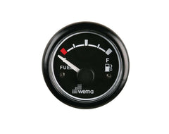 Gauge Fuel Level Black S/S 0-190 Ohms