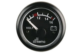 Gauge Voltmeter Black 24v