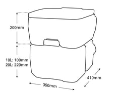 Toilet Portable 20L