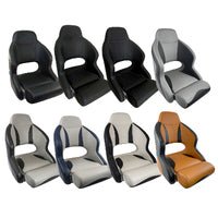 Seat H52 Flip-Up Carbon Black/Red Stitch
