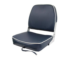 Seat SC40 Fold Dk Blue/Off Wht Piping