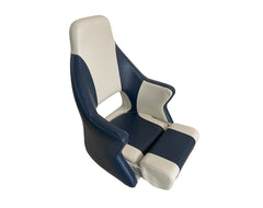 Seat MB70 Flip-up Off Wht/Dark Blue