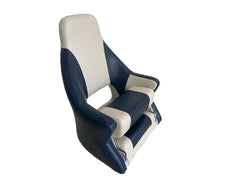 Seat MB70 Flip-up Off Wht/Dark Blue