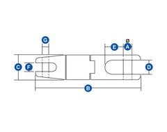 Anchor Swivel Connect Dble 10-12mm