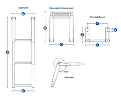Ladder Telescopic S/S 2 Step