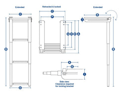 Ladder S/S Tele. Retract U/P 3