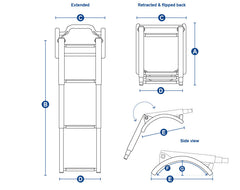 Ladder Telescopic Inflatable Boat 4 Step