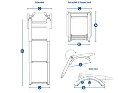 Ladder Telescopic Inflatable Boat 3 Step