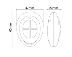 Quick Pocket FOB RRC PW4+ (UpDwn-L-R-Thrst) Wht