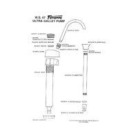 Galley Pump Vert - White (#WS-67)