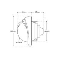 Compass OS75 Dash Mnt Blk