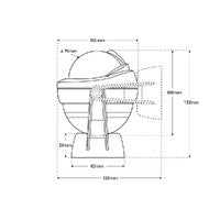 Compass OS75 Brkt Mnt Wht