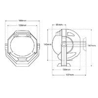 Compass Cont130 Brkt B/Rd
