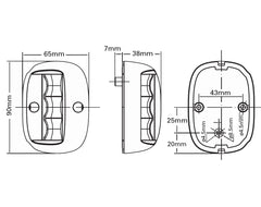 Lalizas NavLight LED 20M White  Port & Starboard (#719692)