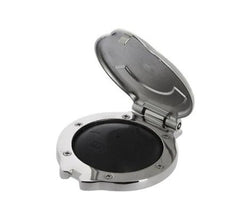 VETUS Foot switch, with stainless steel cover, Ø 118 mm, 24 mm high, 50 mm deep P100735