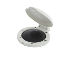 VETUS Foot switch, with white cover, Ø 104 mm, 21 mm high, 47 mm deep P19007